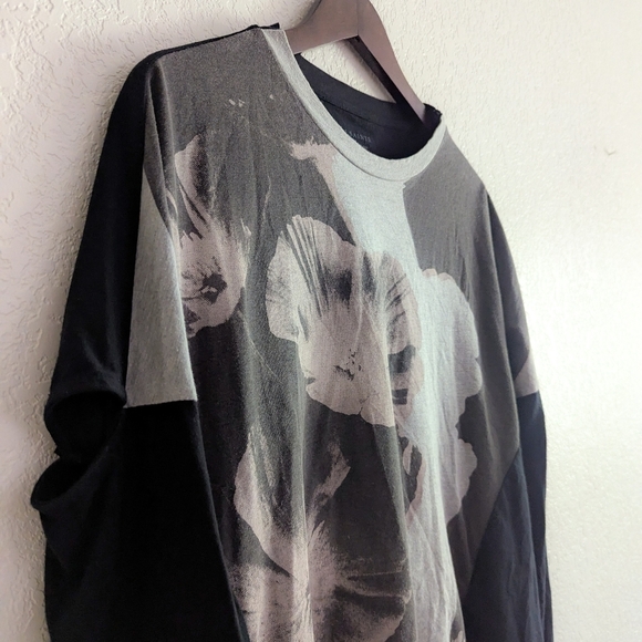 All Saints Long Sleeve Cutout Tee - Picture 2 of 4